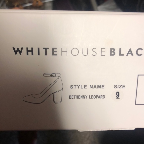 Leopard Printed Haircalf Chunky Heels Size 9 - Picture 8 of 8